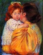 Mary Cassatt Maternal Kiss oil painting